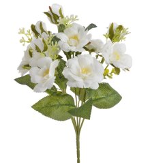 Umělá kytice rmini růžiček, květ 5cm dl. 32cm