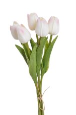 Svazek pěnových tulipánů s listy dl. 32cm - 5ks