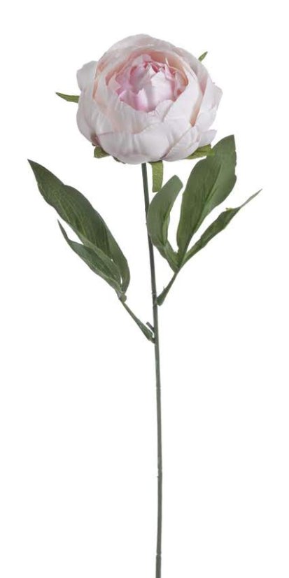 Umělá  pivoňka na stonku, hlavička Ø6cm/dl.44cm