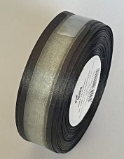 Smuteční atlasová stuha 25mm/25m
