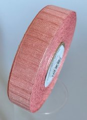 Jednobarevná tkaná stuha s monofilem a vlascem 2,5cm/25m