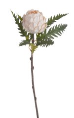 Umělý kvetoucí artyčok s listy dl. 54cm