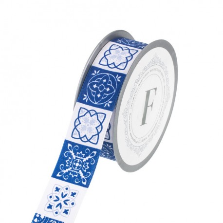 Dekorace tkaná stuha se vzorem 3,5cm/dl. 5m