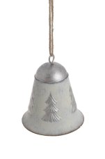 Dekorace kovový zvonek s motivem .8cm∅x8cmH - závěs