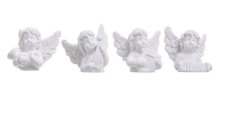 Dekorace busta anděl s hudebním nástrojem 3,5cm