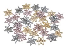 Vánoční výseky vločky, mix barev, 1,8 cm, 36 ks 253CAN120028_A07