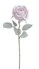 Umělá rozkvetlá růže, květ Ø8cm/dl.50cm