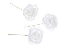 Hlava pěnové růže na drátku 5cm/13cm - 12ks