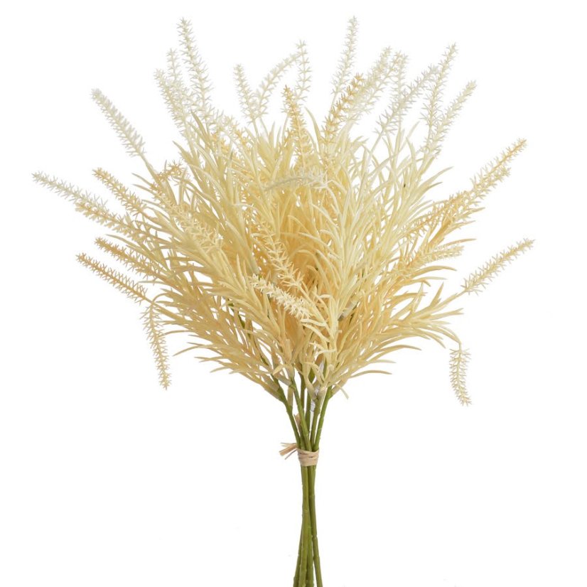 Umělá kvetoucí ozdobná tráva dl.41cm - 6ks