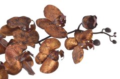 Orchidej 100cm - bordó + zlatá patina
