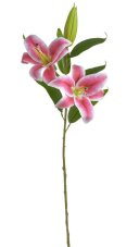 Umělá lilie růžová 90 cm