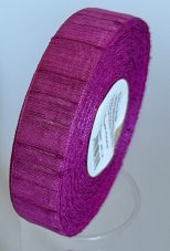 Jednobarevná tkaná stuha s monofilem a vlascem 2,5cm/25m