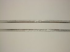 Plátnová stuha s metaloplastem a stříbrnými proužky 2,5cm/25m