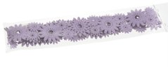 Dekorace filcová girlanda slunečnice 6,5cm/dl. 1m