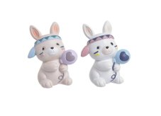 Dekorace figurka zajíček 4,5cm - polyresin