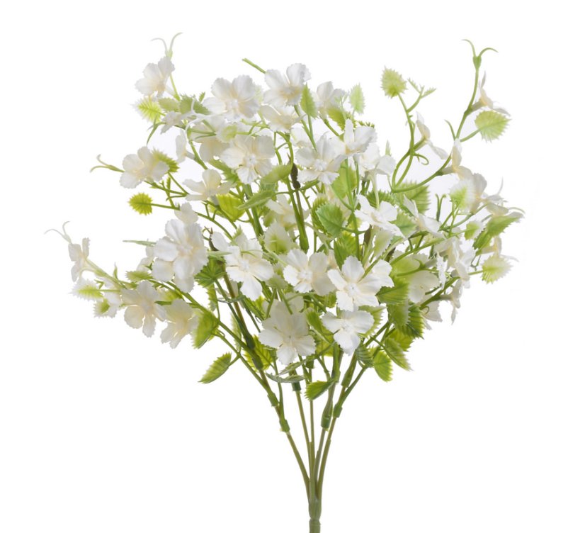 Umělá  kytice drobných květů, kvítek Ø 3 cm, dl. 30 cm