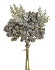 Svazek umělých posněžených chvojových větviček, dl. 38cm barva 219