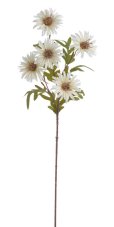 Rozkvetlá umělá margaretka na stonku, květ Ø8cm/dl.78cm
