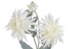 Umělá kvetoucí chryzantéma s dvěma květy a poupětem Ø13cm/dl.65cm
