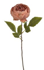 Umělá rozkvetlá pivoňka - květ Ø 10 cm, dl. 42 cm
