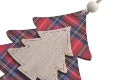 Vánoční dekorace - dřevěný stromek 3 velikosti - závěs(3cmLx0,5cmWx3cmH) (5cmLx0,5cmWx5cmH) (7cmLx0,5cmWx7cmH) - 3ks