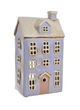 Keramický domek - svícen na light svíčku 14cmLx9cmWx25cmH