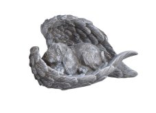 Dekorace pejsek v křídle 12,5 cm L x 7 cm W 7,5cm x  7 cm H