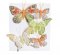Dekorační textilní motýlek na klipu, různé druhy a velikosti 5cm,8cm - 5 ks