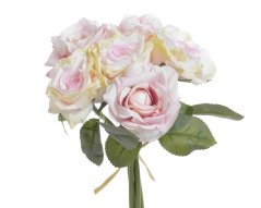 Svazek umělých růží, květ Ø 8 cm, dl. 25 cm, barva 02