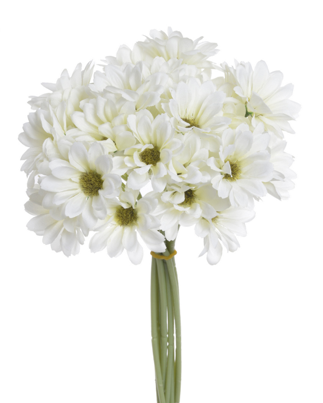 Kytice umělých margaretek, květ Ø 6 cm, dl.30 cm