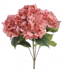 Kytice umělé hortenzie s 5 květy celkem dl. 50cm