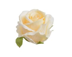 Velká hlavička polorozvité umělé růže Ø 7cm - 12ks