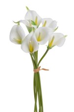 Svazek umělých kal, hlavička 7cm dl. 37cm - 7 kusů