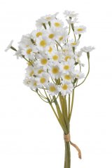 Svazek umělého kvetoucího heřmánku, květ 2,5cm dl. 27cm - 6 kusů