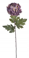 Umělá kvetoucí chryzantéma na stonku, hlavička Ø14cm/celkem dl.83cm