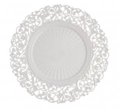 Dekorační plastový talíř se vzorem  Ø 33,5 x H2cm