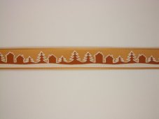 Tkaná stuha HOUSE s drátkem 25,5cm/20m