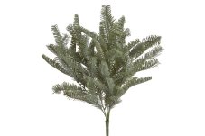 Vánoční jehličnatá větvička 50 cm – zasněžená