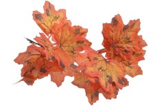 Podzimní dekorace list javoru zápich 15cmH - 10ks
