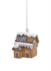 Vánoční dekorace domek jako z perníku .4cmLx4cmWx4,5cmH