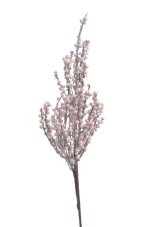 Umělá větvička s růžovými bobulkami – 43 cm