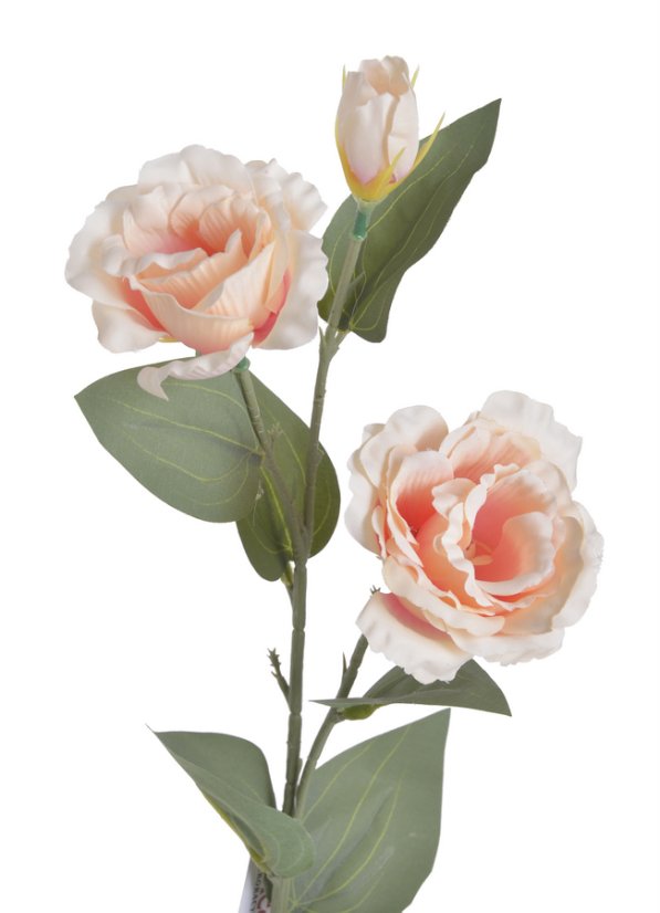 Umělá rozkvetlá eustoma dl.63cm