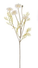umělá kvetoucí mini jiřina, květ Ø 4,5 cm, dl. 47 cm