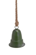 Dekorace kovový 3D zvon na pověšení  .(10,5cm∅x13cmH) 29,5cmHD