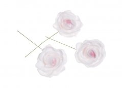 Hlava pěnové růže na drátku 8cm/13cm - 12ks