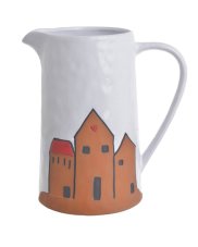 Dekorace džbánek porcelán 19cmLx13cmWx20,5cmH