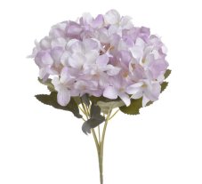 Kytice umělých  hortenzií s lístky dl.celkem 29cm