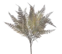 Umělé barvené kapradí s doplňky dl. 44cm