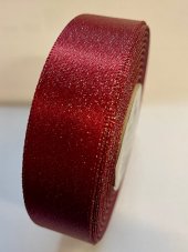 Atlasová stuha tkaná oboulícní s metaloplastem 2,4cm/20m