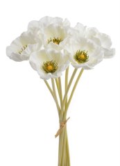 Svazek umělých anemonů, květ 7cm, dl.34cm - 7ks